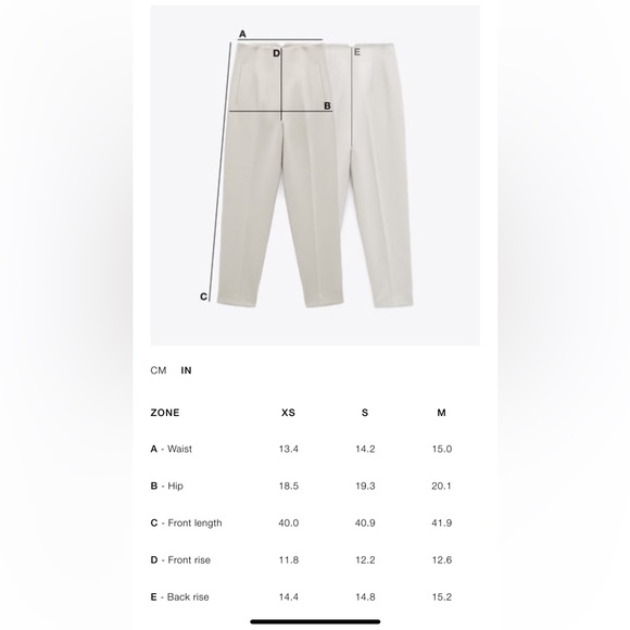 Zara 100% Linen Palazzo Pants Wide Leg Mid rise ZW Light Pastel Pink Size XS NWT - Picture 11 of 16